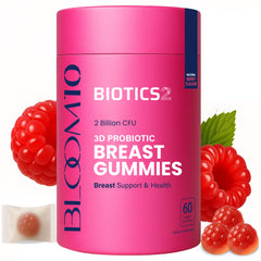 Biotics2 Bloom10 bottle front for daily bust support on the go
