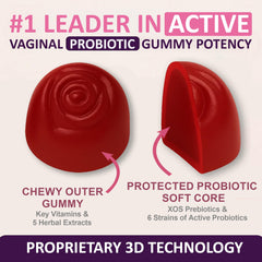 Biotics2 Flora12 individually wrapped gummies for on-the-go use.