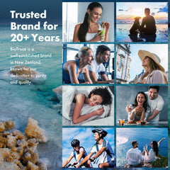 BioTrace Dead Sea Mineral Drops usage scenario in water, juice, or smoothie for everyday convenience.