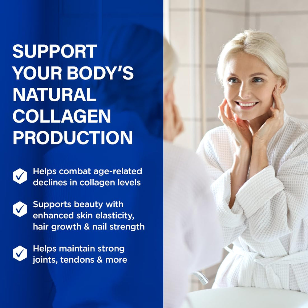 Capsules of BioTrust Ageless Collagen Booster, plant-based support for hair and nails