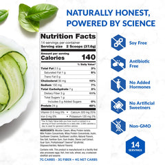 BioTrust cold-processed protein powder bag preserves natural properties for better mixability.