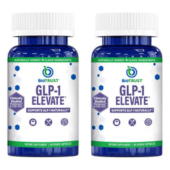 BioTrust GLP1 Elevate bottle front view supports daily appetite control.