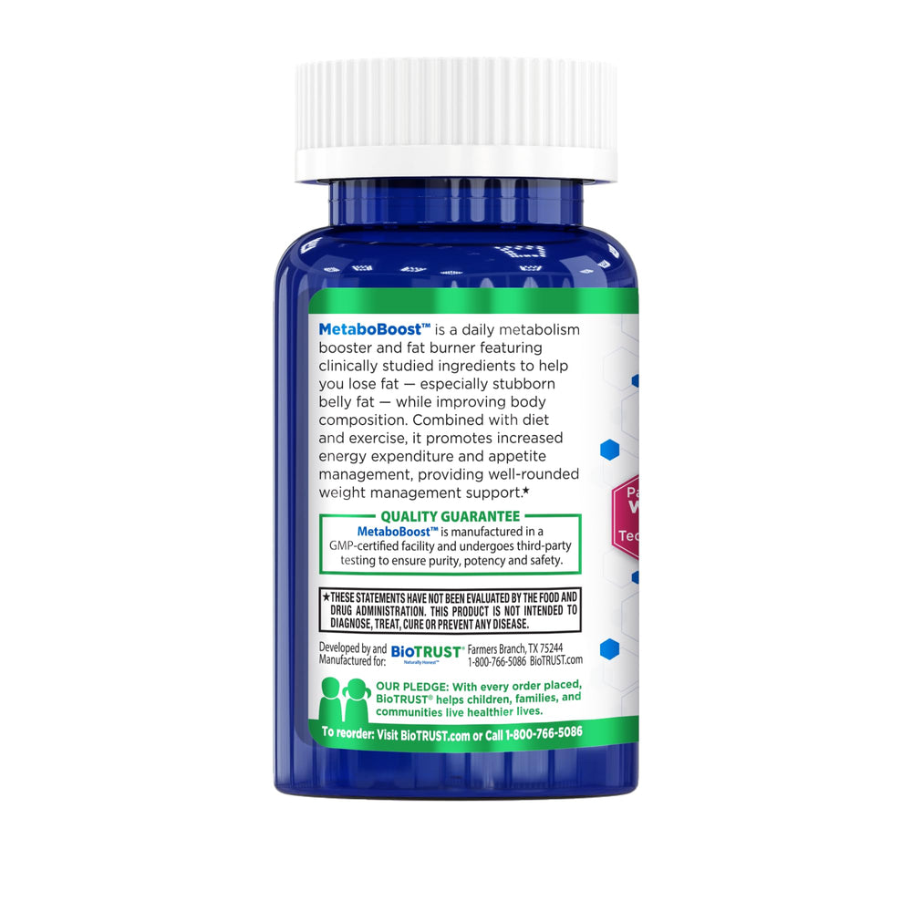 BioTrust MetaboBoost helps manage cravings during meals.
