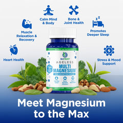 BioTrust capsules closeup showing seven-form magnesium for daily wellness.