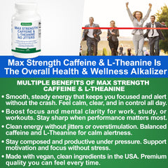 BioWisdom pills beside a glass of water illustrate convenient, calorie-free energy on the go.