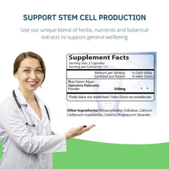 Bioxtron blue-green algae formula cap highlights natural mineral boost.