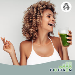 Bioxtron Brand bottle on a clean countertop