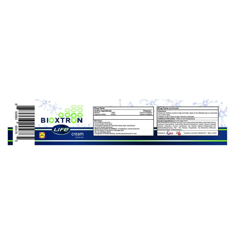 Applying Bioxtron Life cream to a localized area for external use.