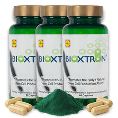 Bioxtron Natural AFA Stem Cell Supplement bottle front view for daily wellness