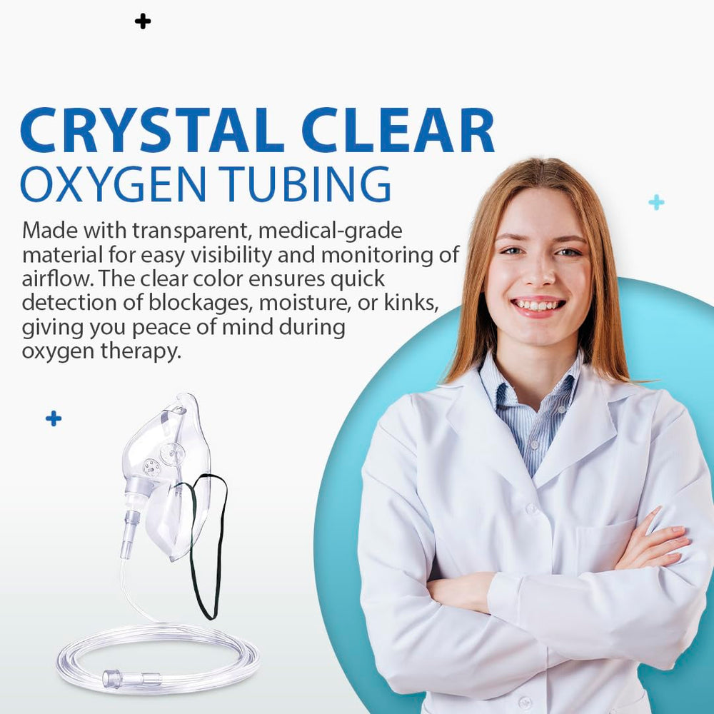 Bistras Oxygen Tubing standard end connectors fit most concentrators