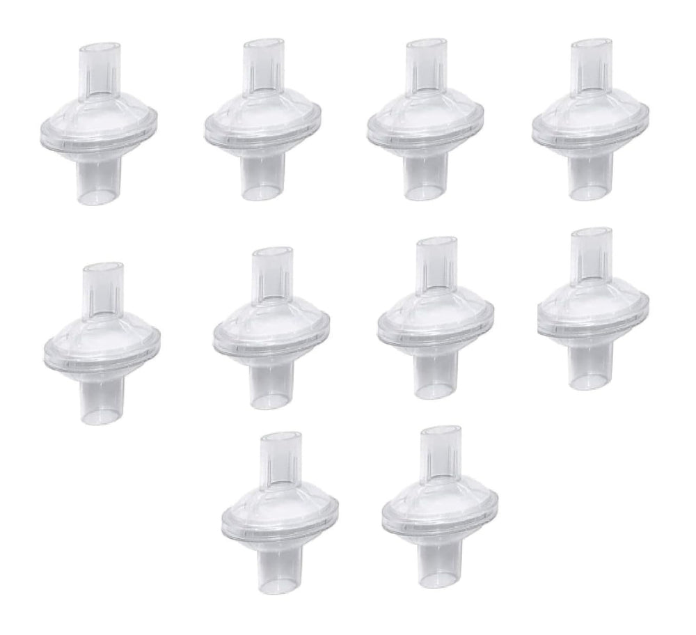 Bistras universal inline viral filter for CPAP unit improves airflow and filtration.