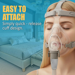 Bistras heated tube reduces condensation inside the tubing for clear airflow.