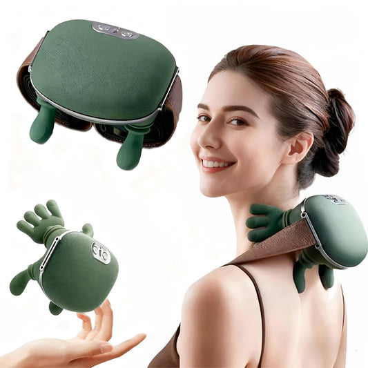 BitOffun shoulder massager front view showing palm kneading action for relief
