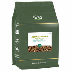 Bixa Botanical Ashwagandha bottle label showing brand and potency for immune support