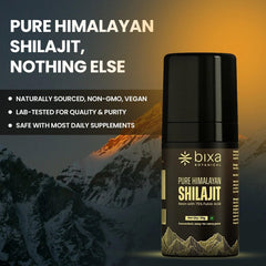 Bixa Botanical Shilajit lab-tested seal signals quality and safety