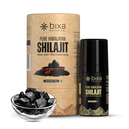 Bixa Botanical Shilajit pump dispense shows mess-free dosing for on-the-go use