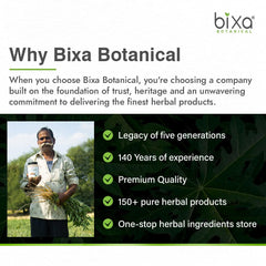 bixa botanical tulsi leaves powder brewed tea cup emits soothing aroma