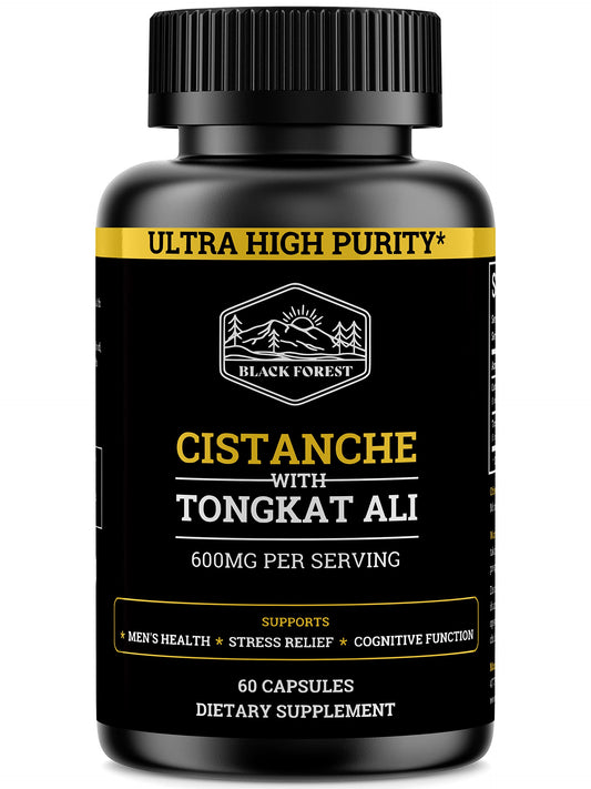 Black Forest Cistanche Tubulosa with Tongkat Ali bottle for vitality support