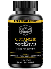 Black Forest Cistanche Tubulosa with Tongkat Ali bottle for vitality support