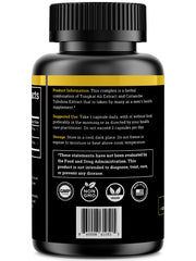 Close-up label showing standardized actives for consistency