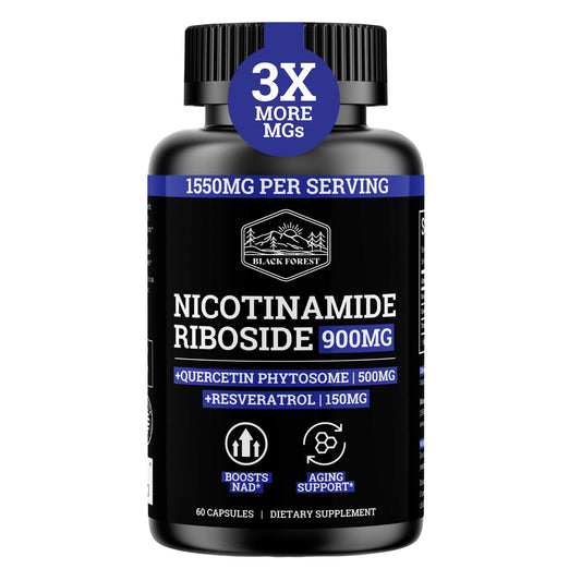 Black Forest NAD 900mg bottle ready for daily energy support