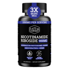 Black Forest NAD 900mg bottle ready for daily energy support