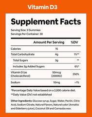 Close-up of Black Girl Vitamins D3 gummies, gluten-free and vegan