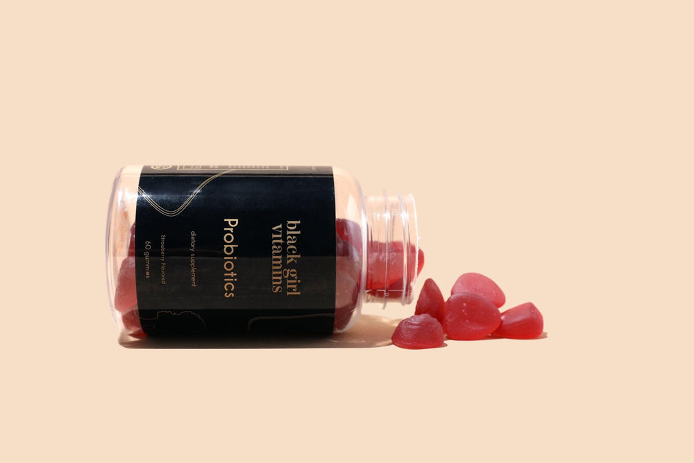 Black Girl Vitamins daily-dose dispenser scene for easy, convenient routine.