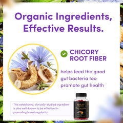 Black Girl Vitamins Fiber Gummies closeup shows vibrant gummies ready to take daily.