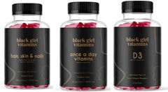 Black Girl Vitamins hair skin nails gummies for everyday radiance