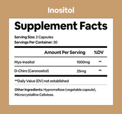 Black Girl Vitamins Inositol capsules packaging emphasizes gluten-free vegan formula