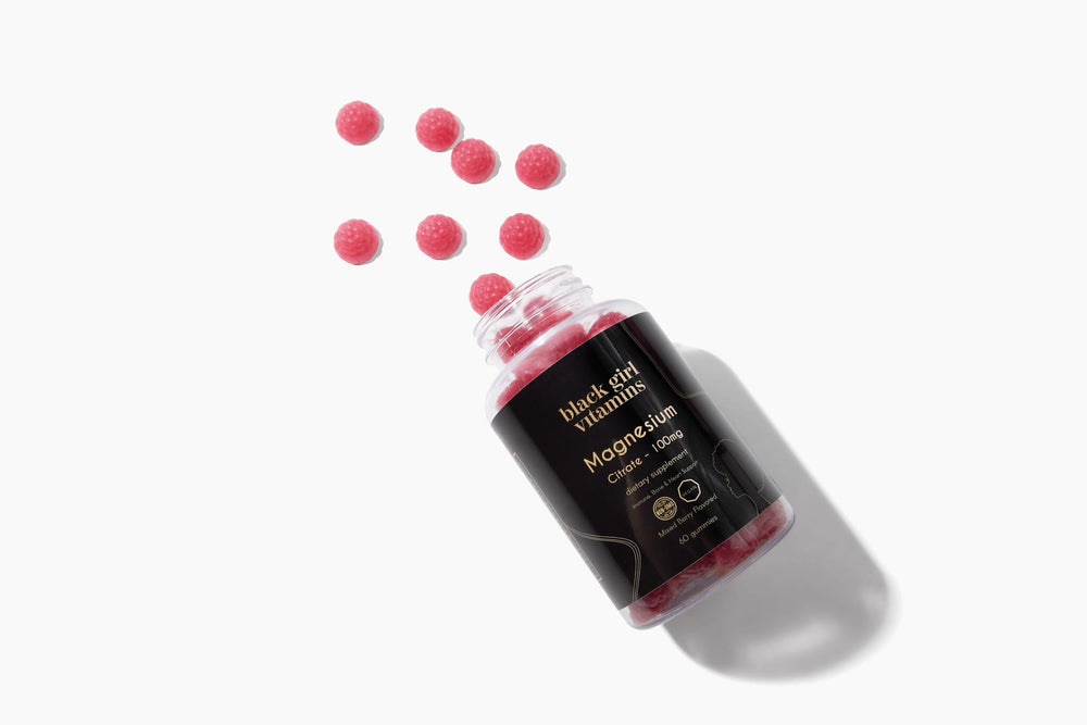 Black Girl Vitamins mixed berry gummies suggest a tasty nightly routine.