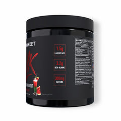 BlackMarket Bulk Pre Workout powder being poured for sustained endurance during training