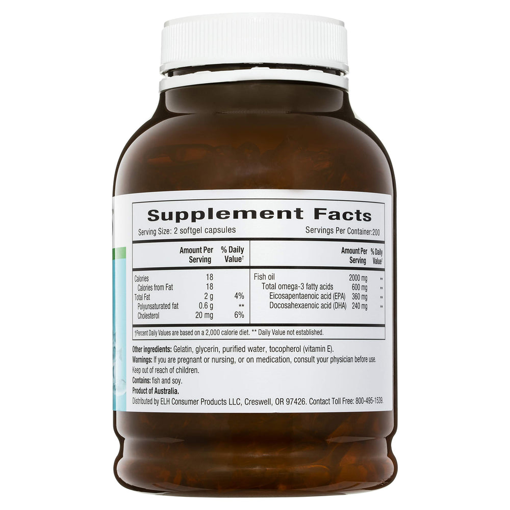 Blackmores Fish Oil 1000 label details provide dosage and expiry information