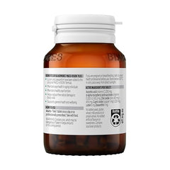 Label close-up showing lutein and zeaxanthin ingredients for eye protection