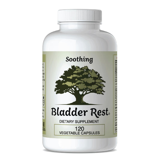 Bladder Rest bottle on the counter for daily pelvic comfort support