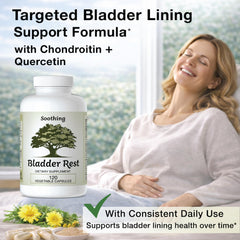 Bladder Rest capsules close-up highlighting quercetin phytosome absorption
