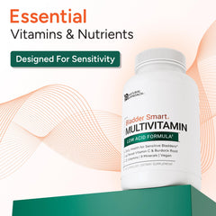 BLADDER SMART label closeup emphasizing clean ingredients and no artificial colors.