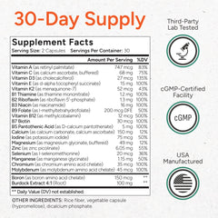 USA-manufactured packaging highlight trusted production standards.