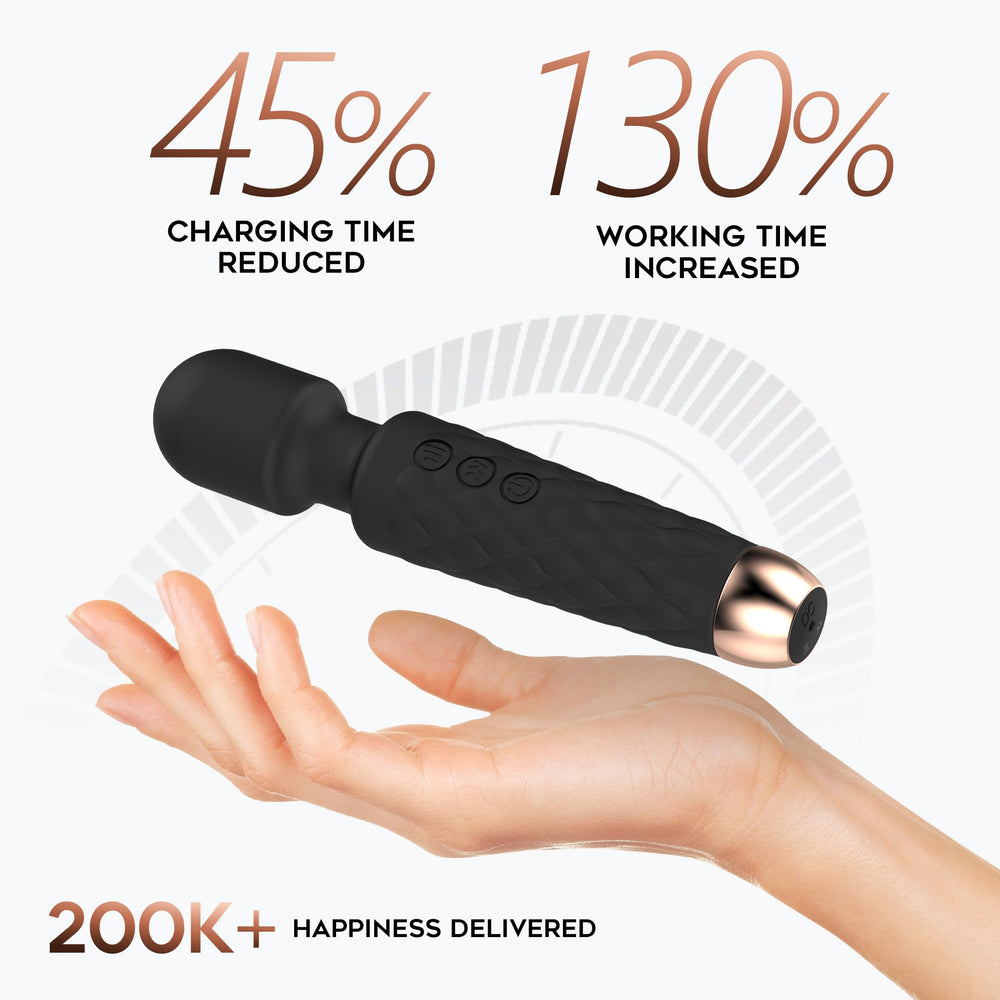 blankdict Massager offers 20 speeds and 8 patterns for personalized relief.