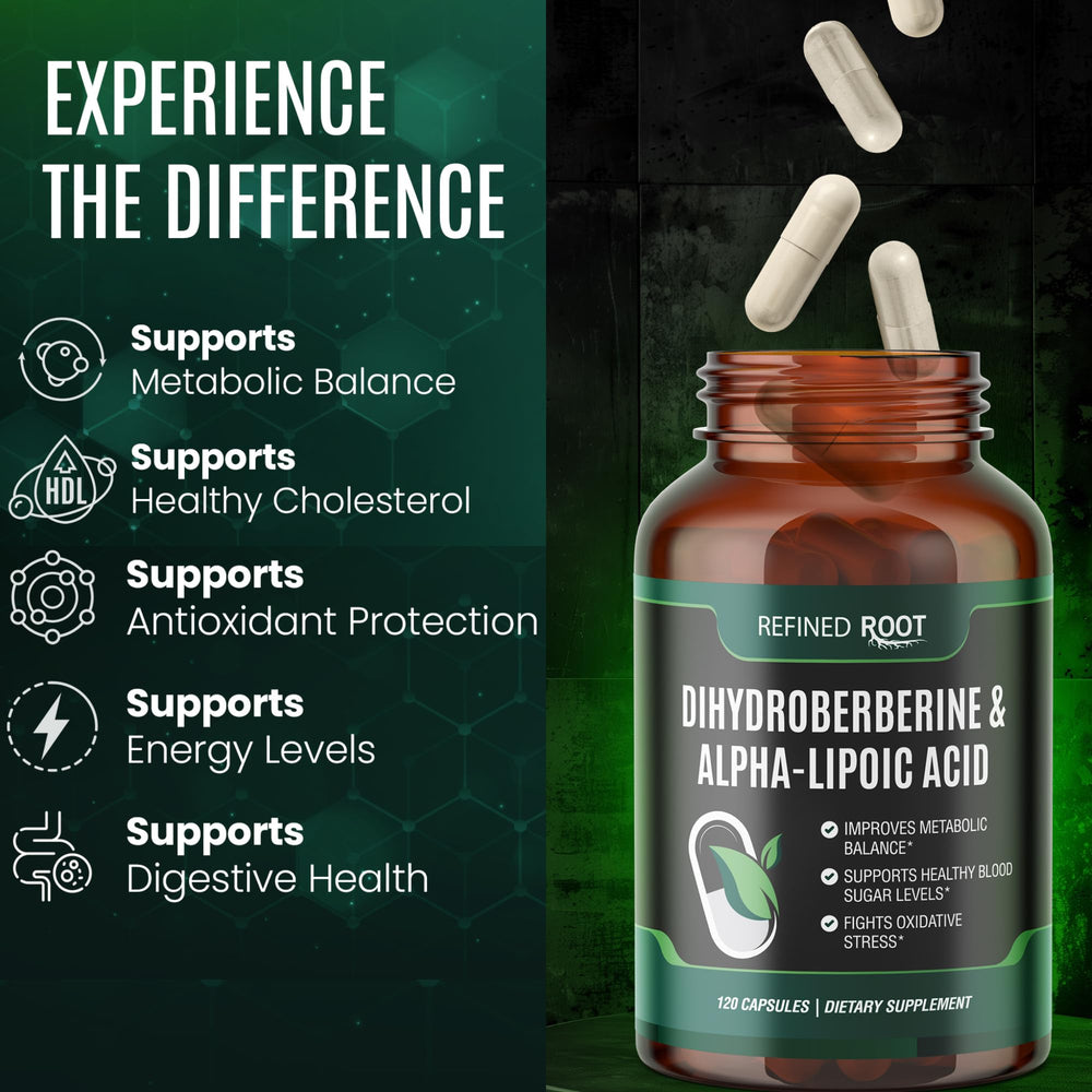 Blast Supplements DHB label closeup emphasizing premium berberine blend with ALA.