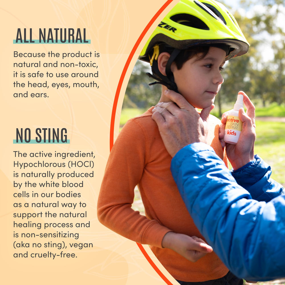 BLDG ACTIVE Non-toxic kids care spray supports gentle daily use.