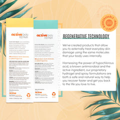 BLDG ACTIVE Skin Repair packaging highlighting family-friendly design