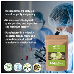 Blessfull Healing front packaging highlighting 100% pure natural cabbage powder