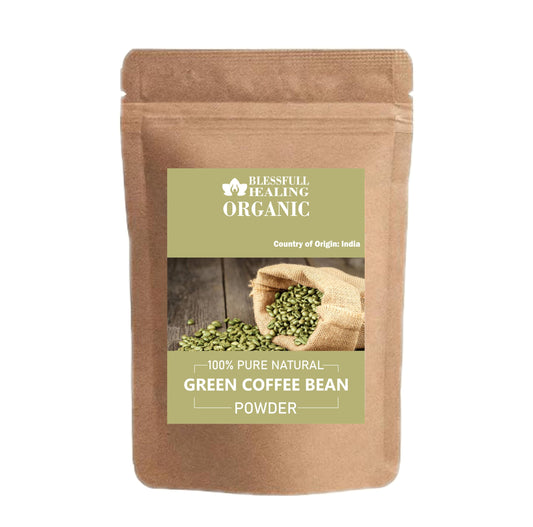 Blessfull Healing Green Coffee Bean Powder packaging for easy daily use.