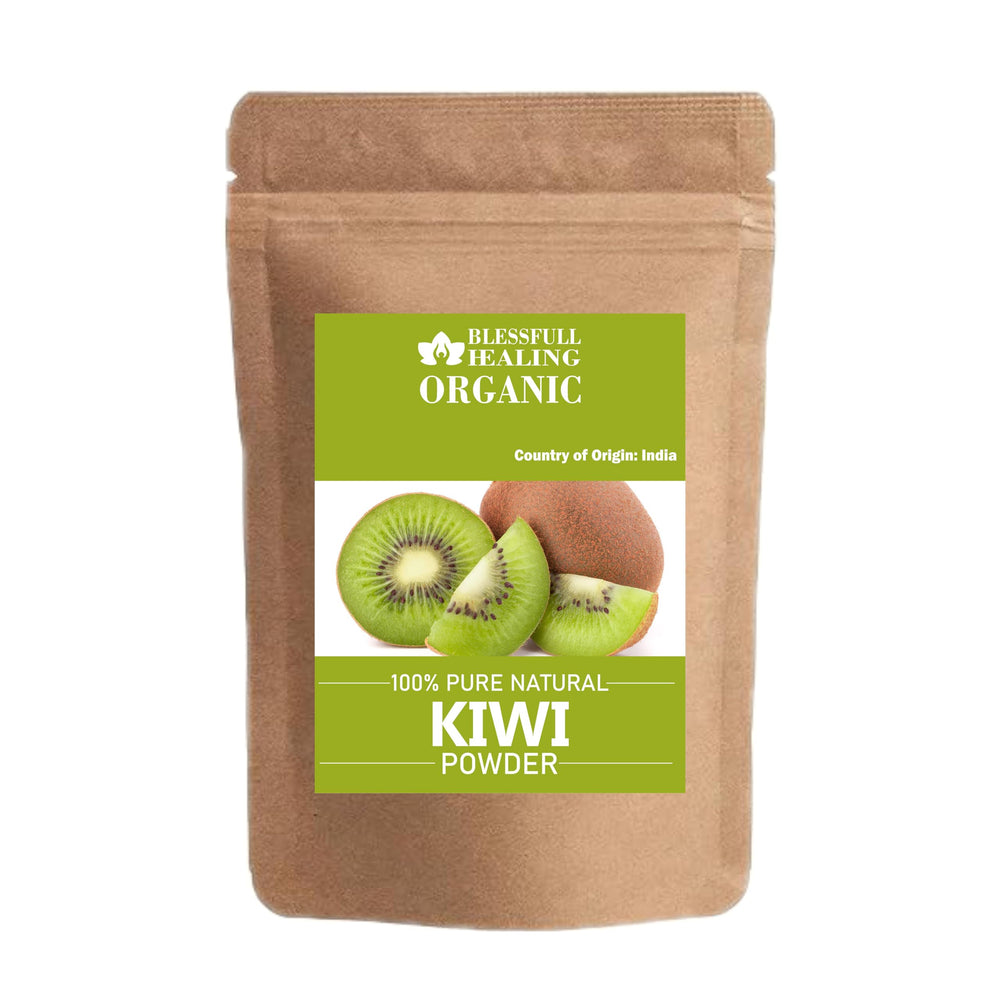 Blessfull Healing Kiwi Powder packaging in a 200 g jar for home use
