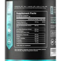 B Life Company Lion’s Mane label close-up notes vegan and non-GMO