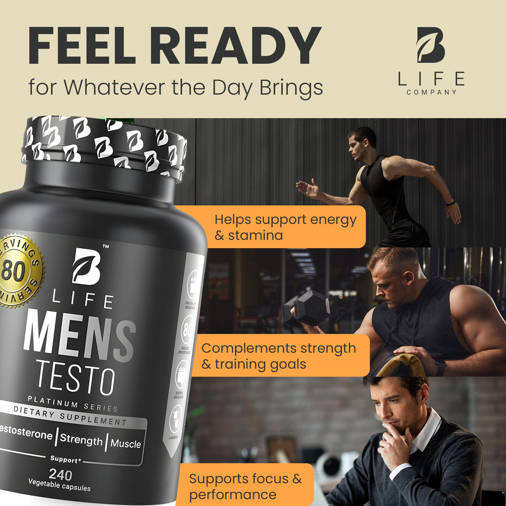 B Life Men’s Testo Horny Goat Weed infusion for drive and focus