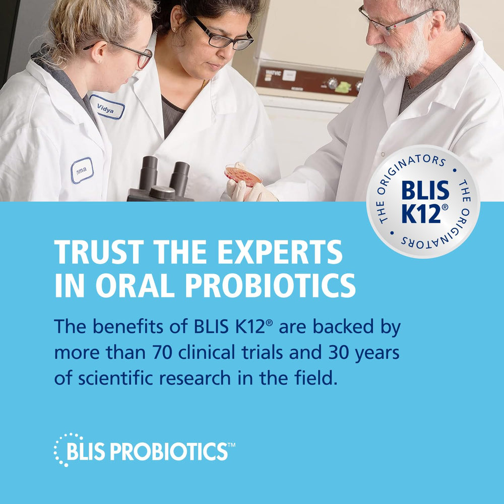 BLIS UltraBLIS lozenges scene illustrating family-friendly use for adults and kids.