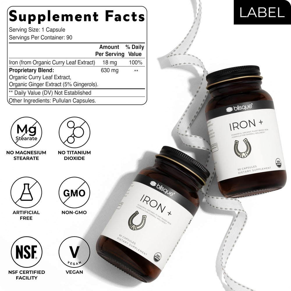 Blisque label detail highlighting organic farming and absence of synthetics